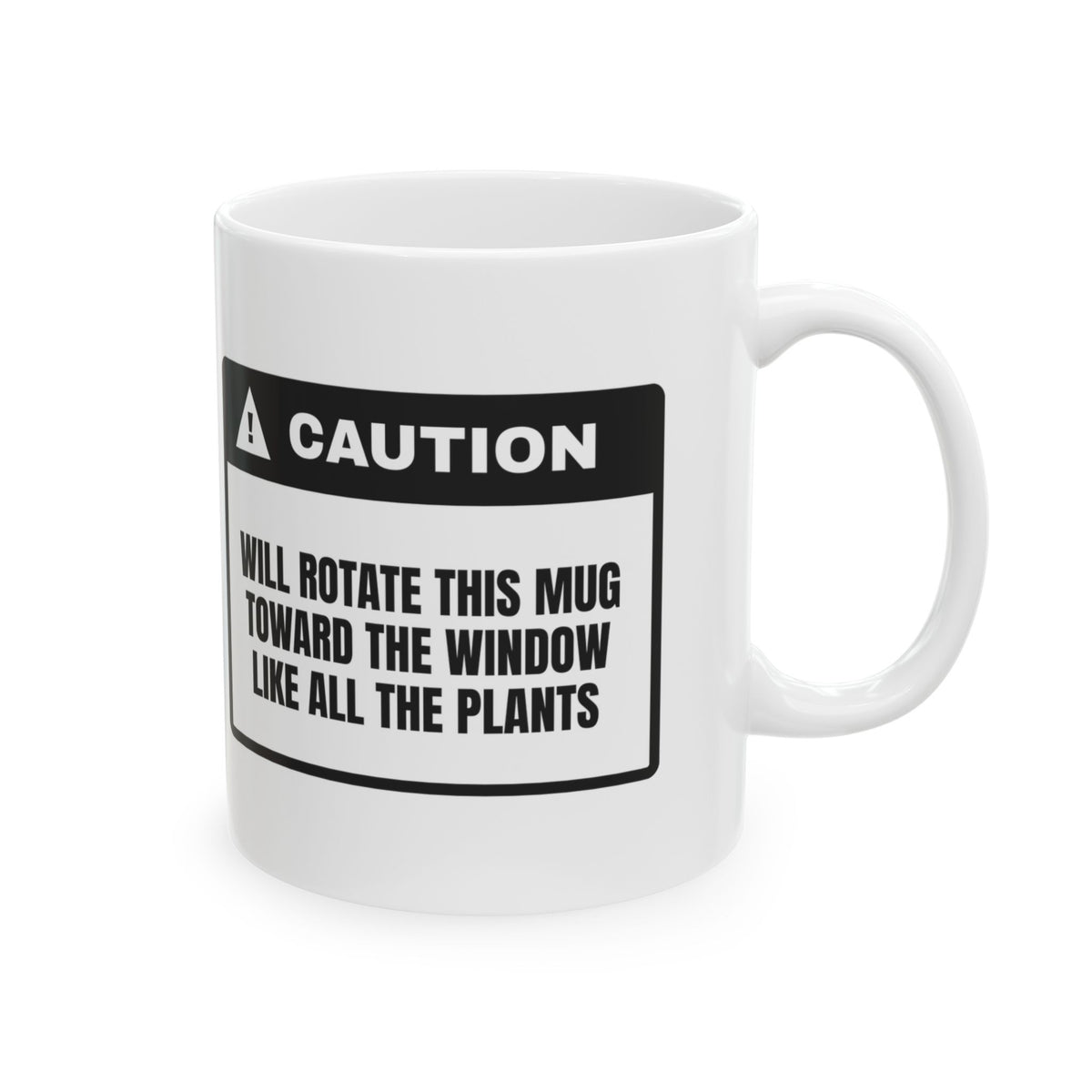 Plant Coffee Mug Will Rotate Toward The Window