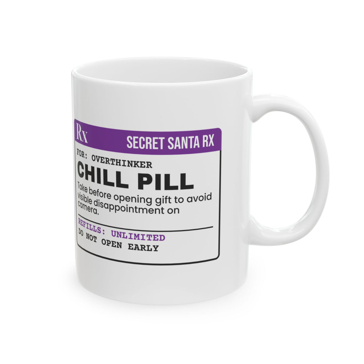 Secret Santa Mug Take Before Opening Avoid Disappointment