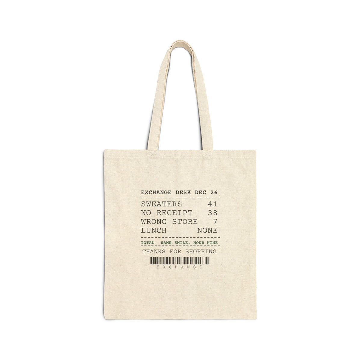 Funny Christmas Retail Tote Bag No Receipt 38 Wrong Store 7