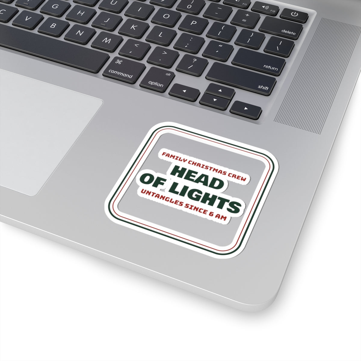 Matching Family Christmas Sticker Head Of Lights Family Crew