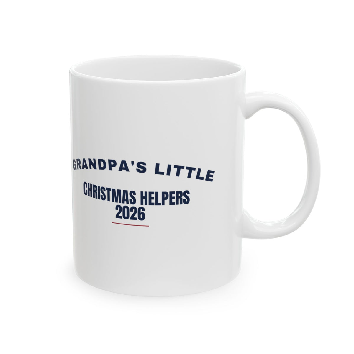 Grandpa's Little Christmas Helpers 2026 Coffee Mug For Grandpa