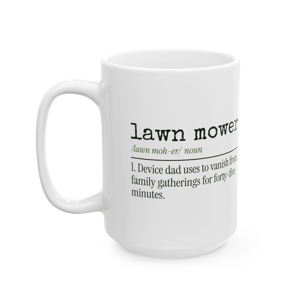 Funny Dad Lawn Mower Dictionary Coffee Mug For Dad