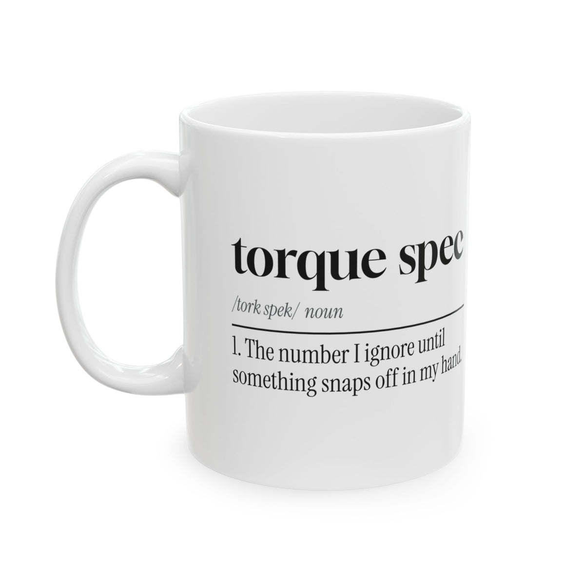 Mechanic Coffee Mug Torque Spec Definition For Dad