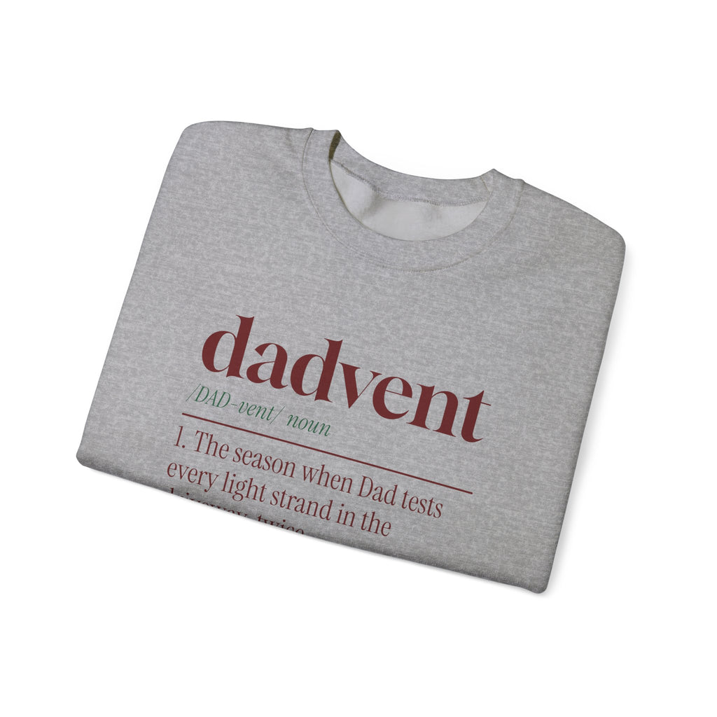 Funny Christmas Dad Sweatshirt Dadvent Dictionary Definition