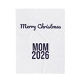 Christmas Mom Throw Blanket Merry Christmas Mom 2026