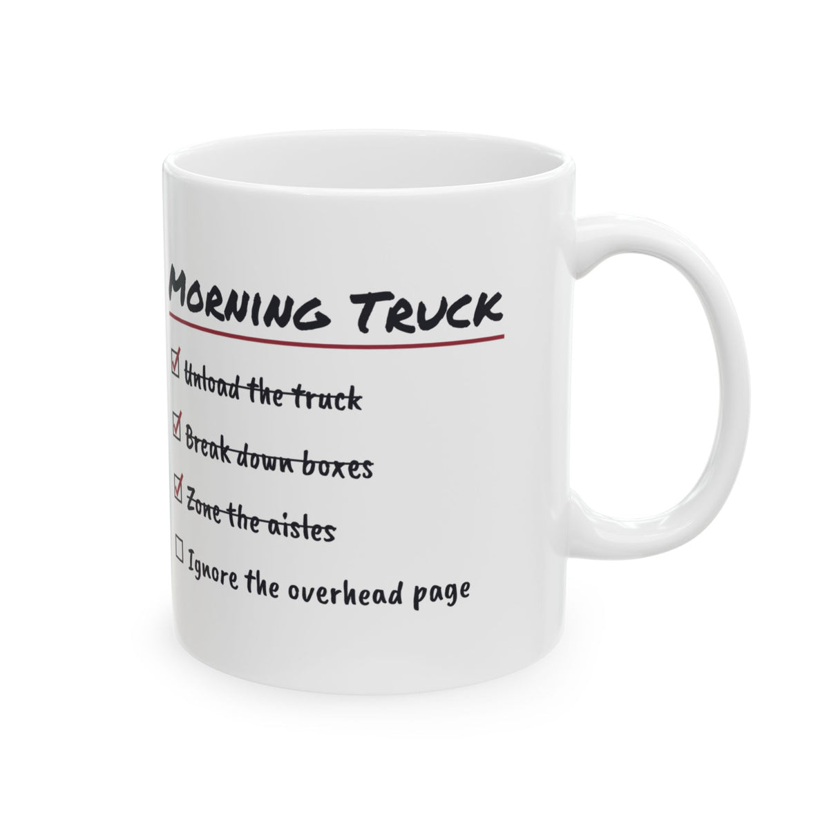 Funny Stocker Mug Zone The Aisles Ignore The Overhead Page For Retail