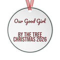 Dog Christmas Ornament 2026 Our Good Girl By The Tree Keepsake