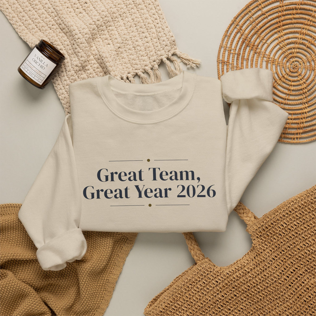 Christmas Sweatshirt Great Team Great Year 2026 For Coworkers