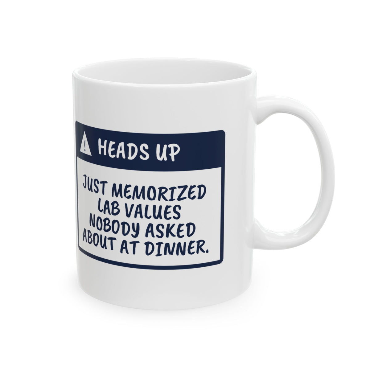 Funny Nurse Mug Knows Your Lab Values Warning