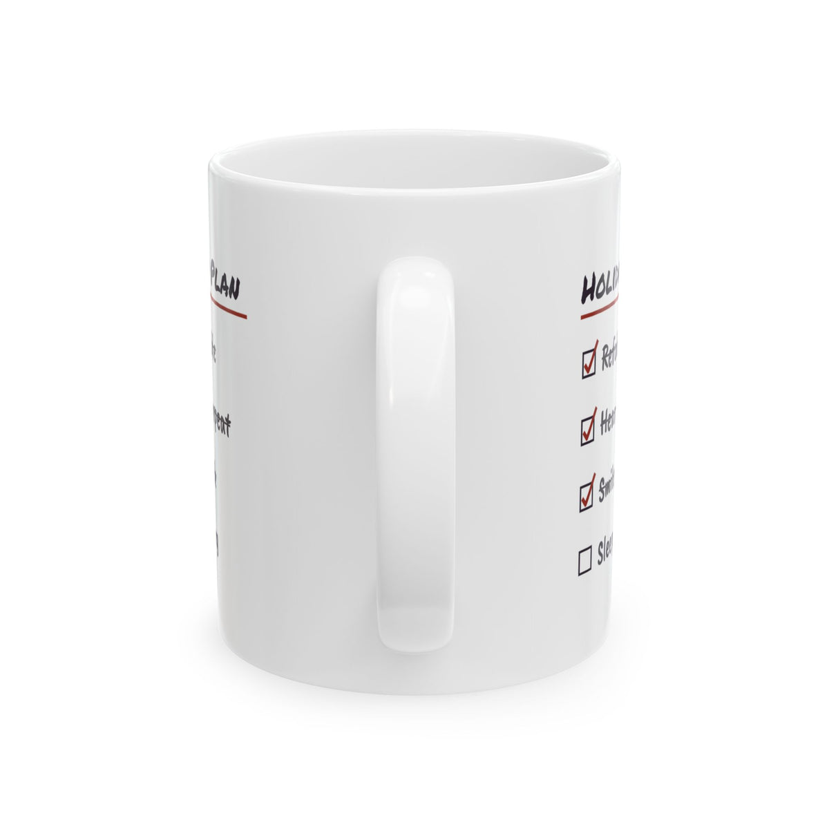 Funny Christmas Retail Coffee Mug Holiday Season Plan Checklist