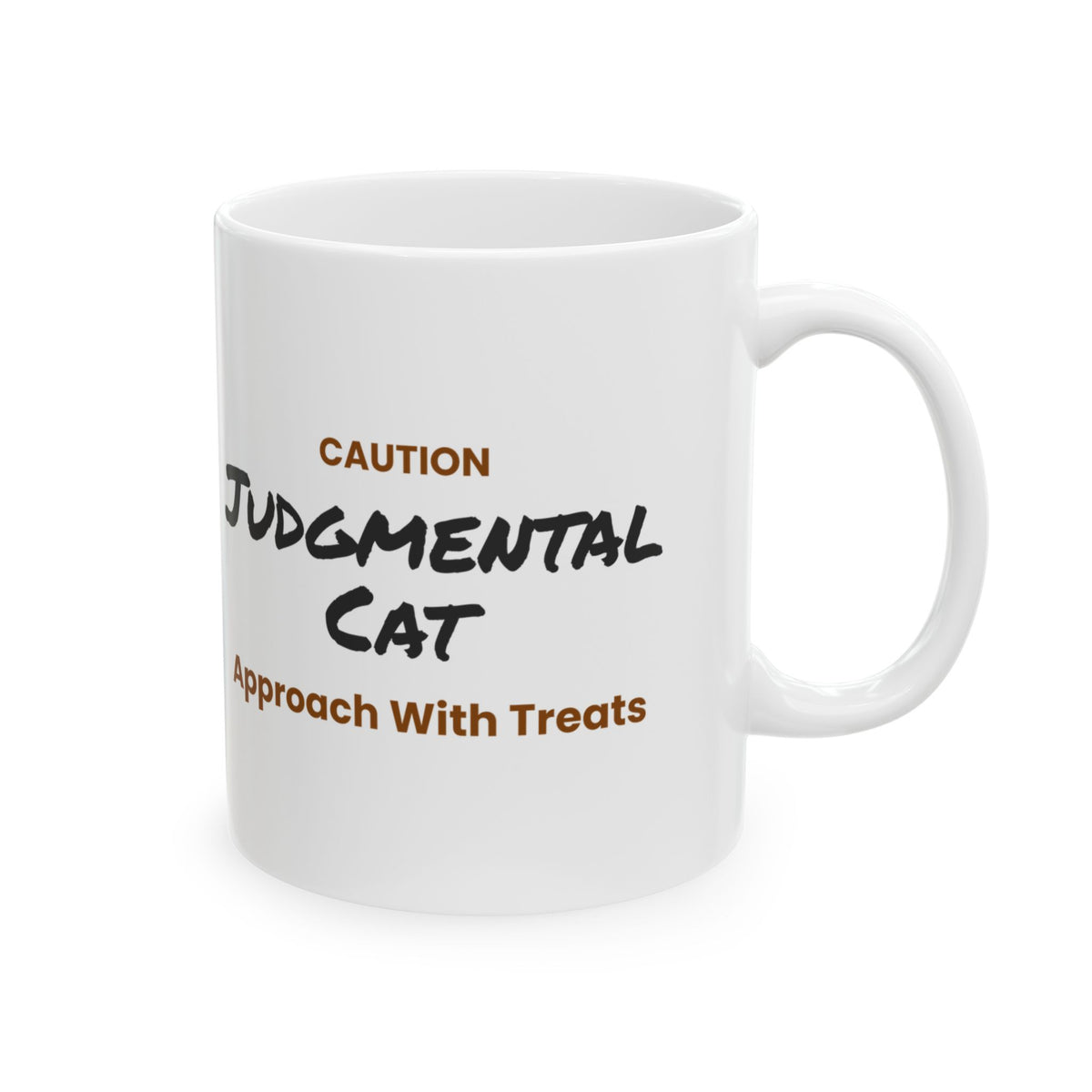 Funny Cat Valentine Coffee Mug Judgmental Cat Sign For Cat Lovers
