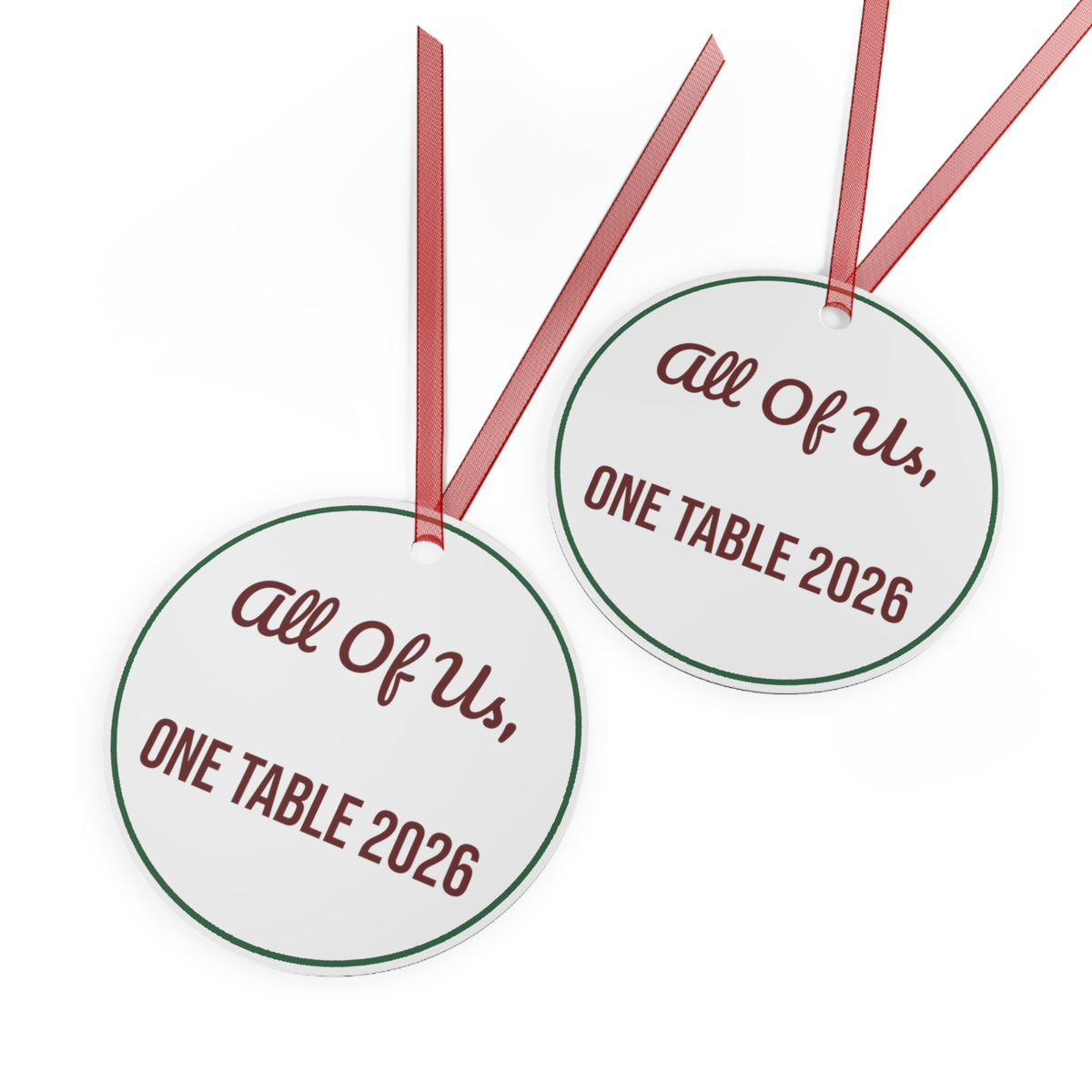 Christmas Ornament All Of Us One Table 2026 Family Keepsake