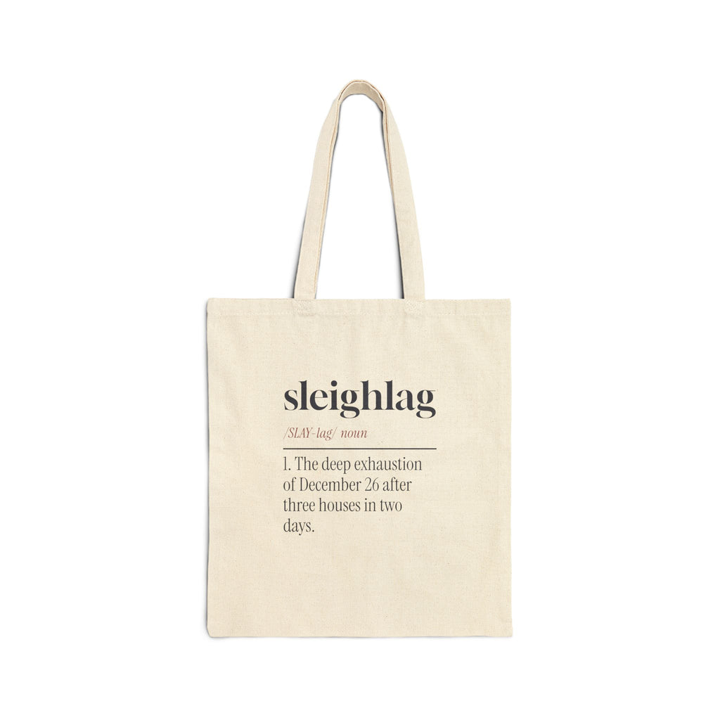 Funny Christmas Tote Bag Sleighlag Definition For Families