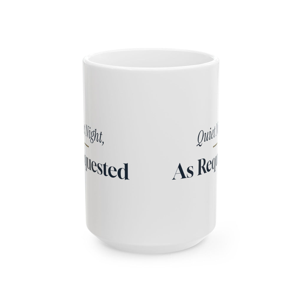 Funny Christmas Introvert Coffee Mug Quiet Night As Requested