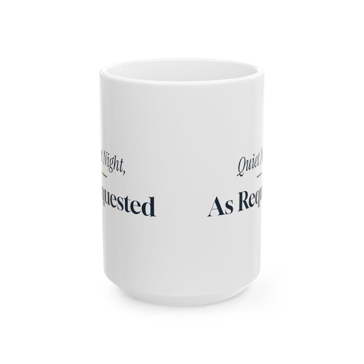 Funny Christmas Introvert Coffee Mug Quiet Night As Requested