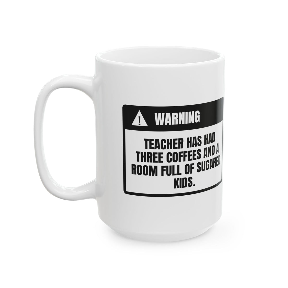 Funny Halloween Coffee Mug Teacher Warning Sugar High For Teachers