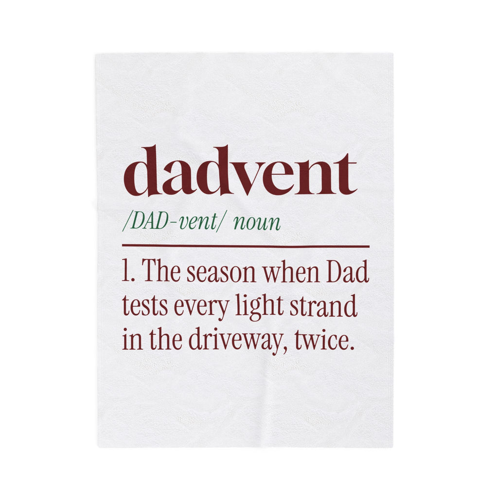 Funny Christmas Dad Throw Blanket Dadvent Dictionary Definition