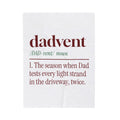 Funny Christmas Dad Throw Blanket Dadvent Dictionary Definition