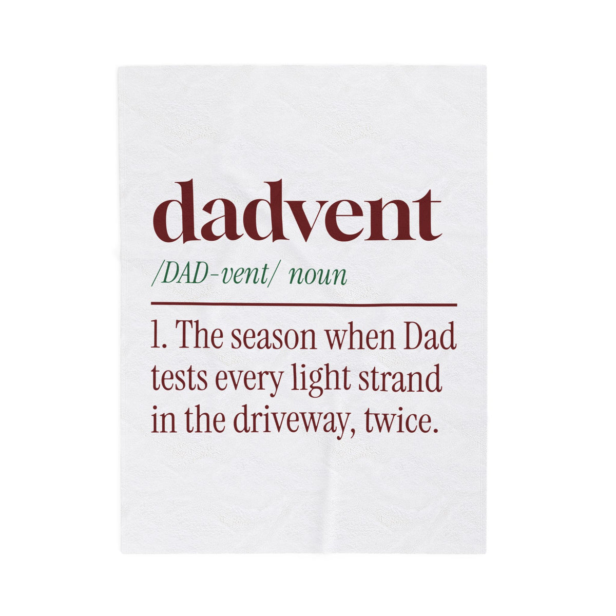 Funny Christmas Dad Throw Blanket Dadvent Dictionary Definition