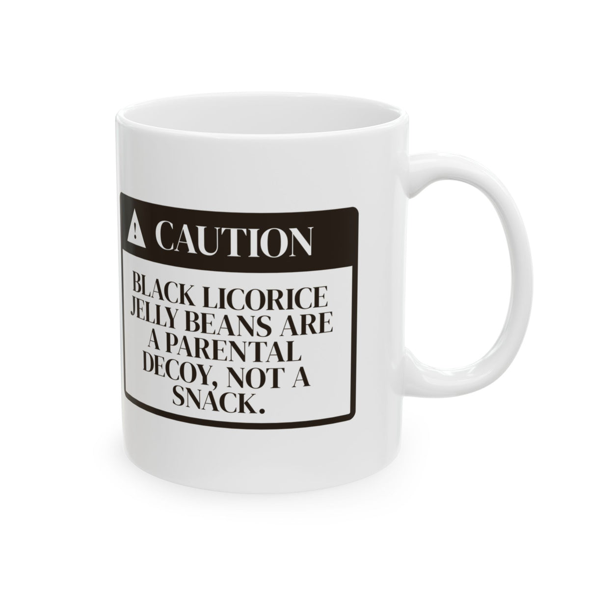 Funny Easter Jelly Bean Caution Coffee Mug For Parents