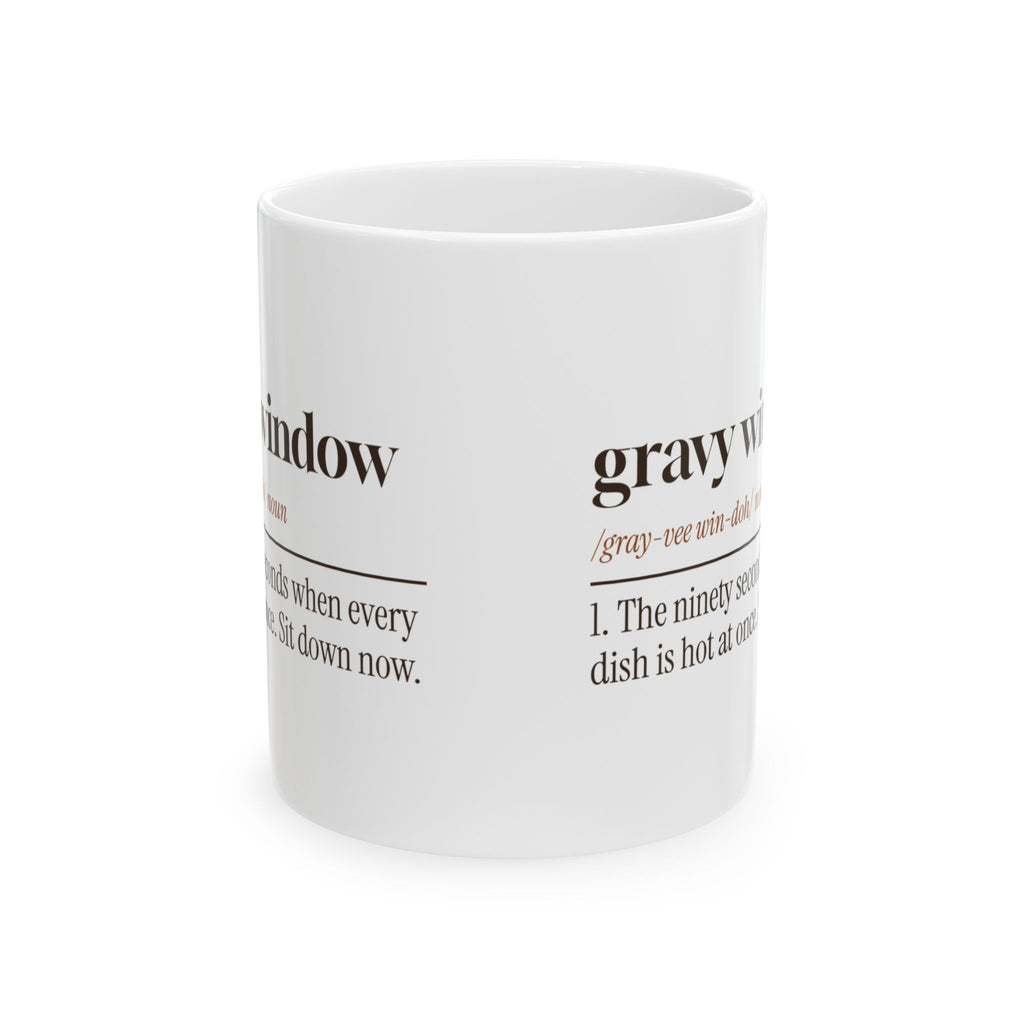 Funny Thanksgiving Host Coffee Mug Gravy Window Dictionary Definition