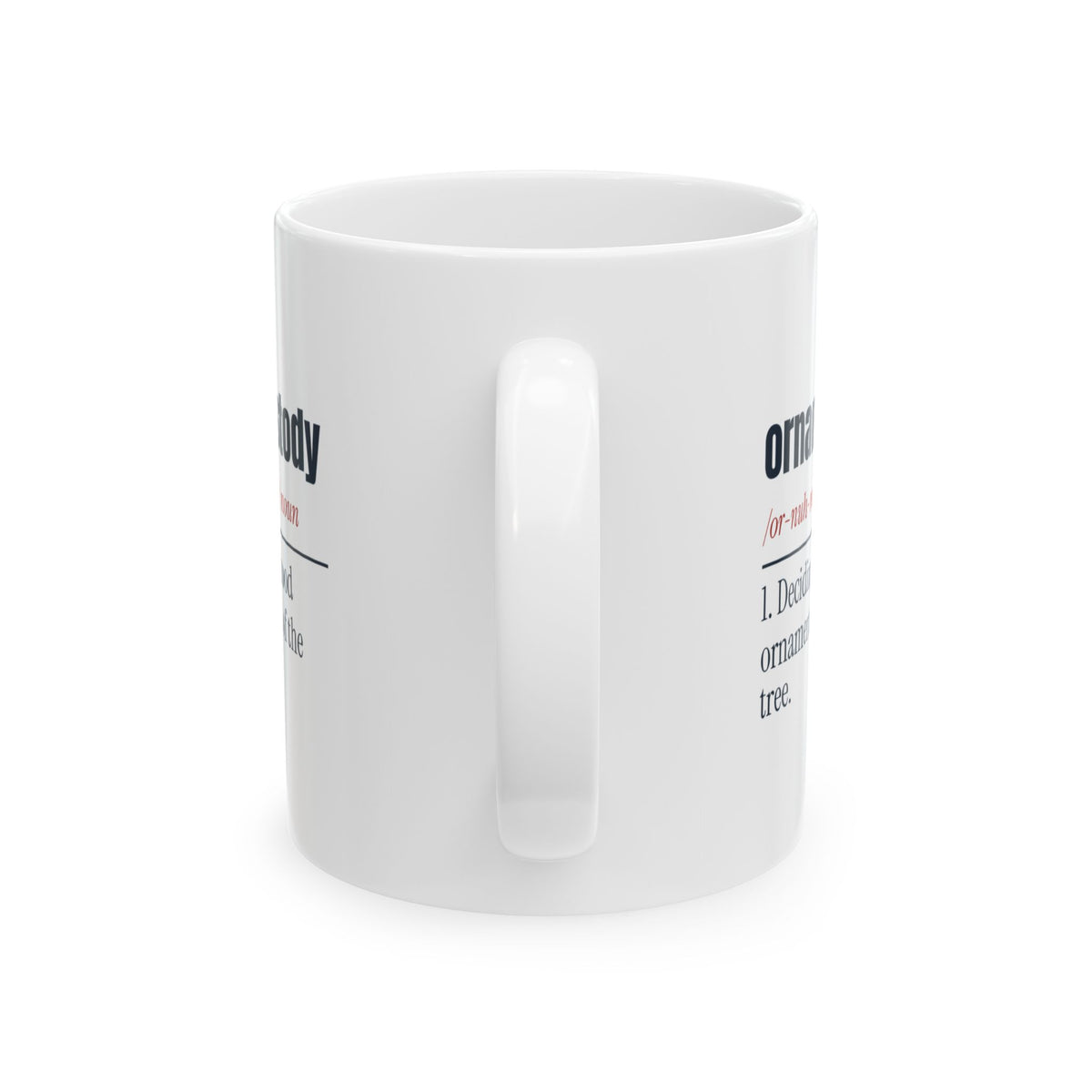 Funny Christmas Coffee Mug Ornament Custody Dictionary Newlyweds