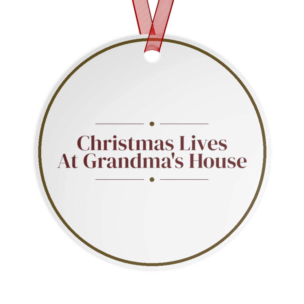 Christmas Ornament Christmas Lives At Grandma's House Keepsake