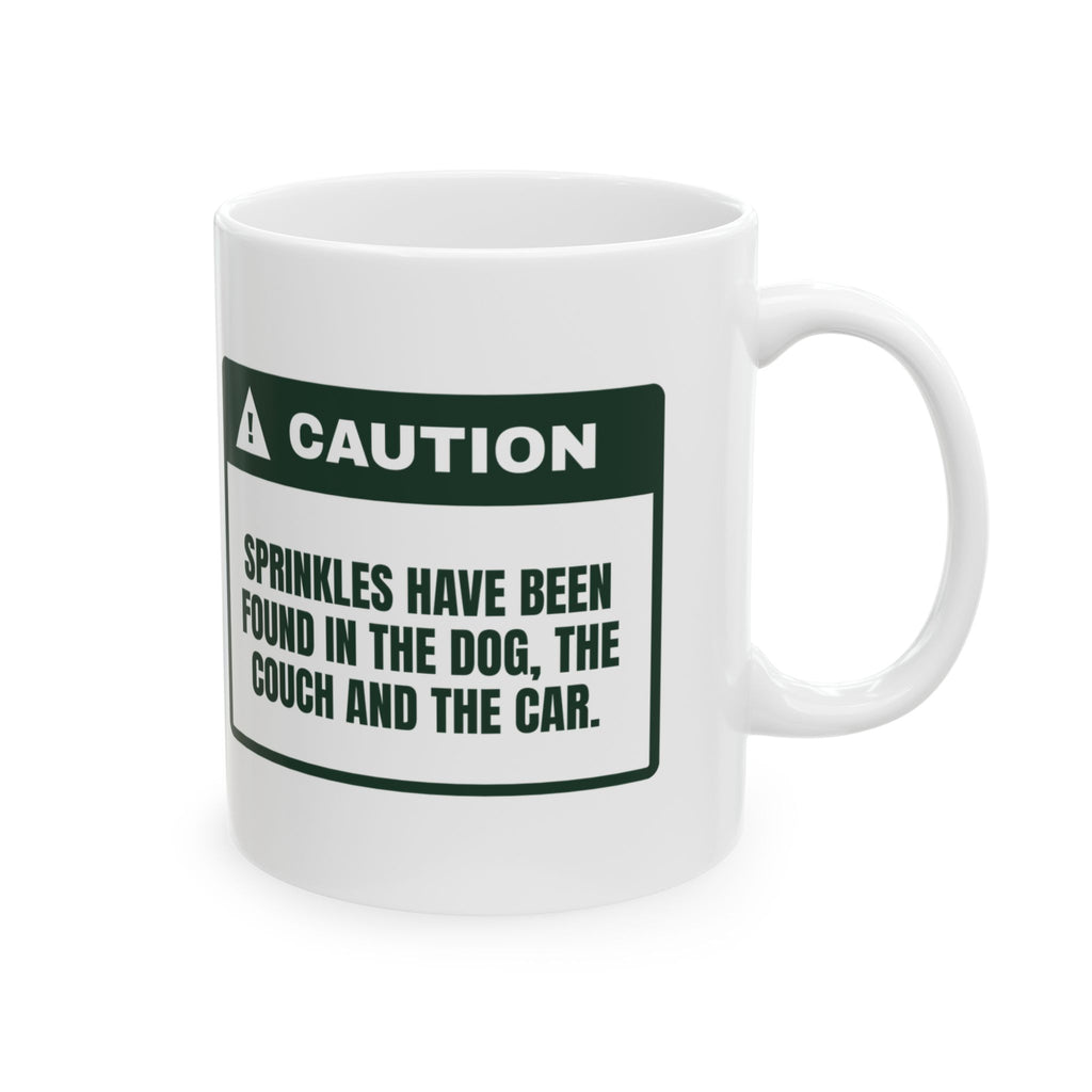 Funny Christmas Coffee Mug Sprinkles Everywhere Even The Car For Bakers