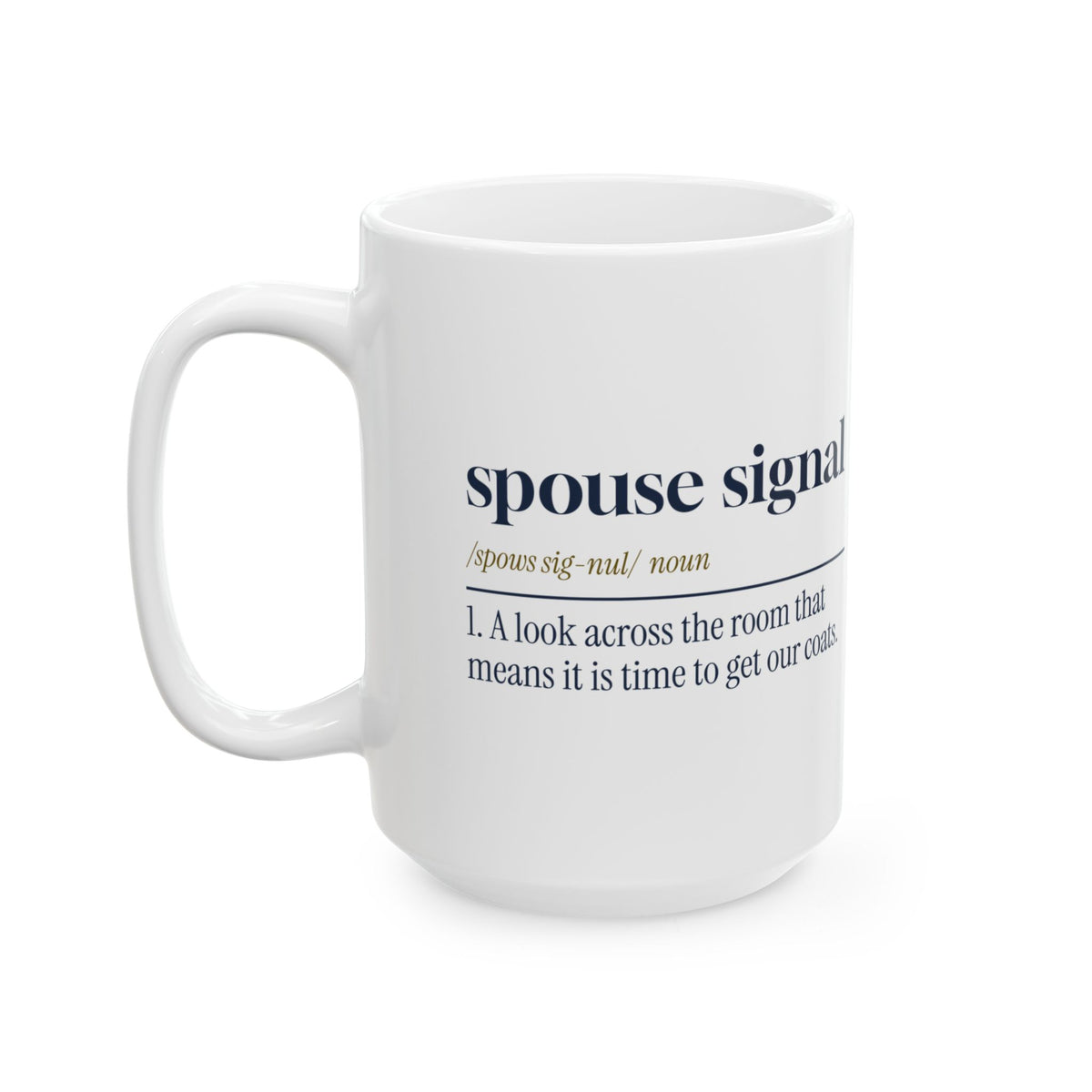 Funny Christmas In Laws Coffee Mug Spouse Signal Definition