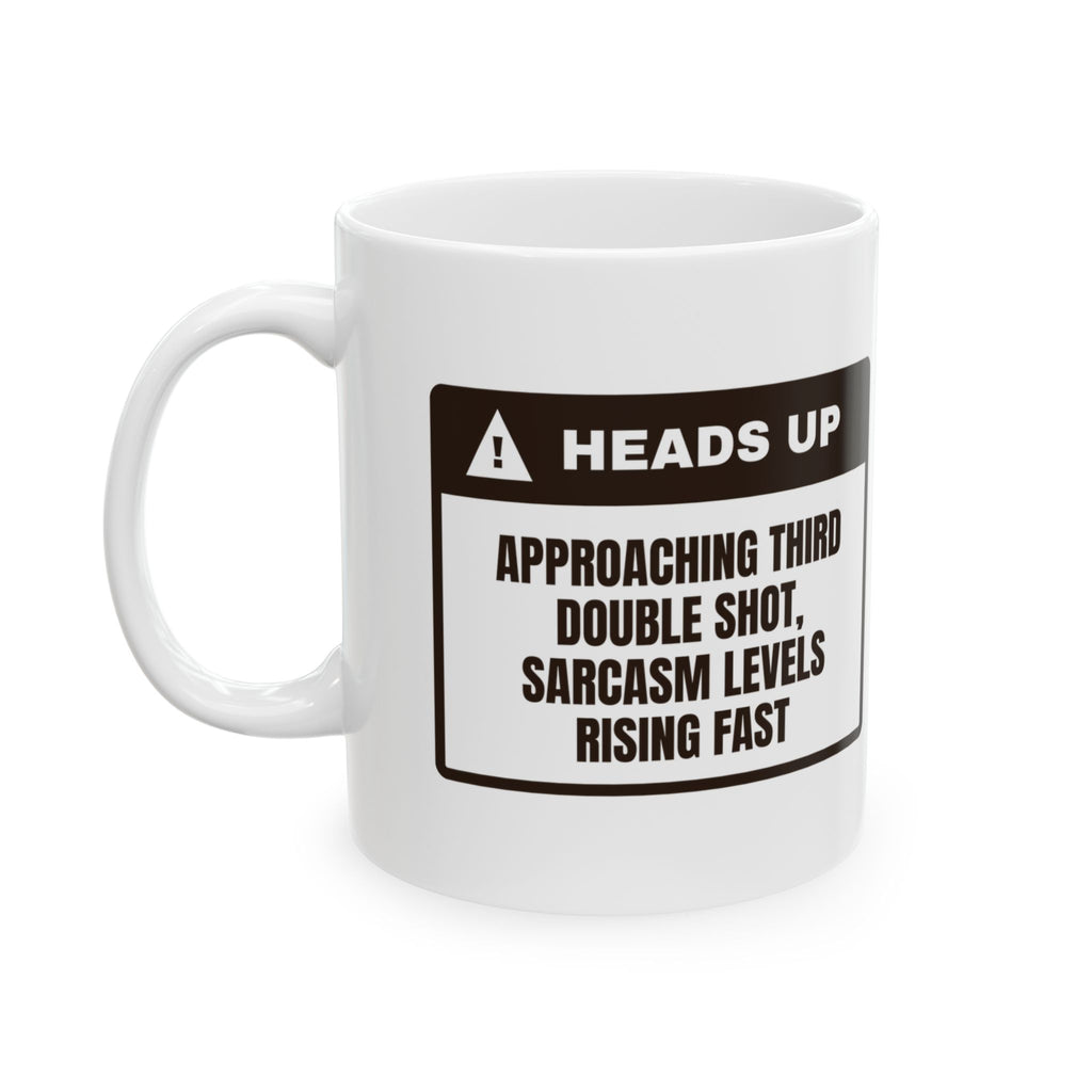 Barista Coffee Mug Third Double Shot Sarcasm Rising
