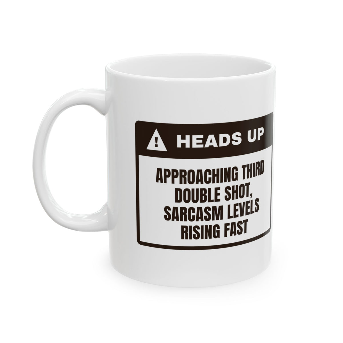 Barista Coffee Mug Third Double Shot Sarcasm Rising
