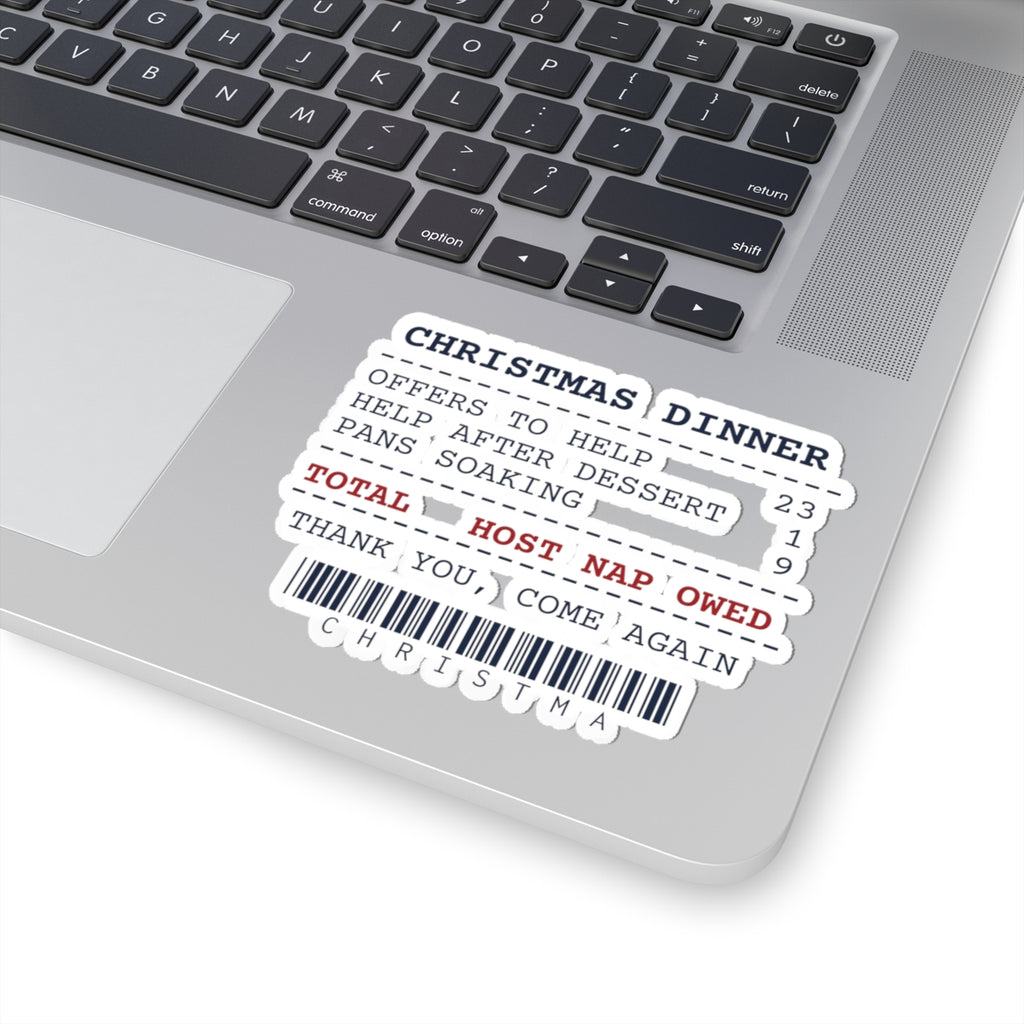 Funny Christmas Host Sticker Offers To Help 23 Receipt For Hosts