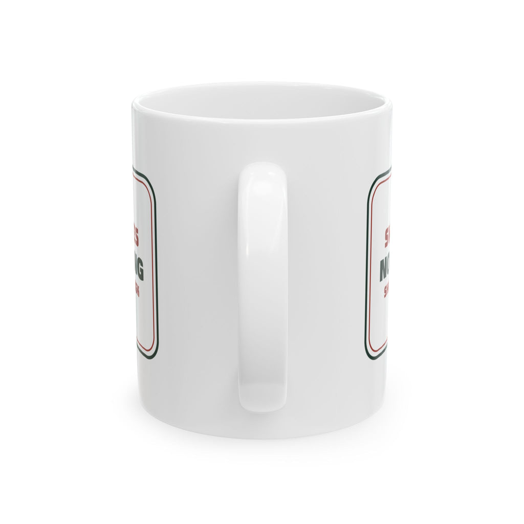 Funny White Elephant Coffee Mug No Peeking Shake At Own Risk