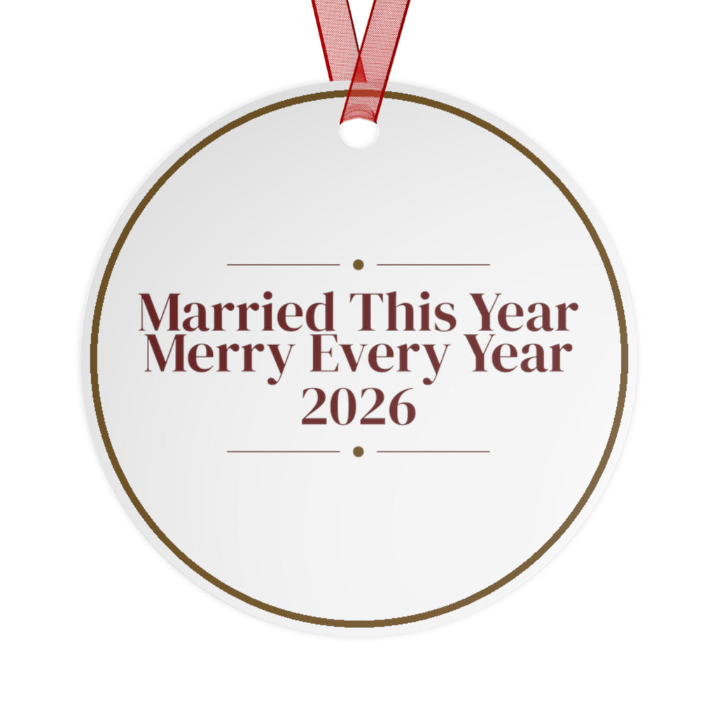 Christmas Ornament Married This Year Merry Every Year 2026
