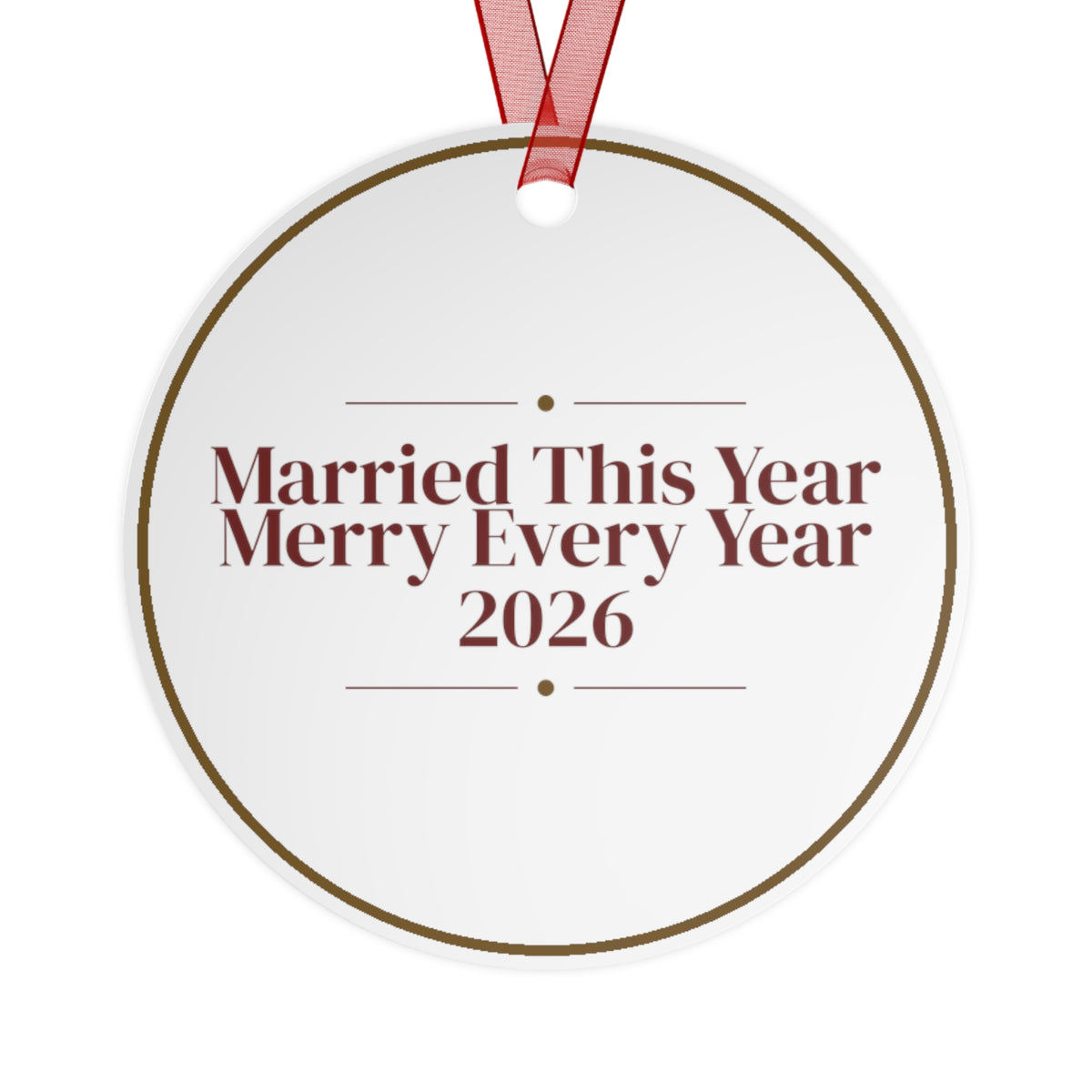 Christmas Ornament Married This Year Merry Every Year 2026