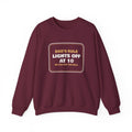 Funny Christmas Dad Sweatshirt Lights Off At 10 Or Pay The Bill