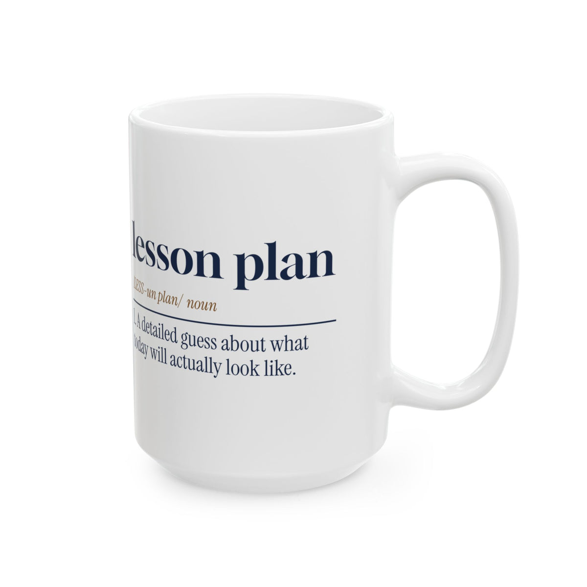 Funny Lesson Plan Dictionary Coffee Mug For Teachers