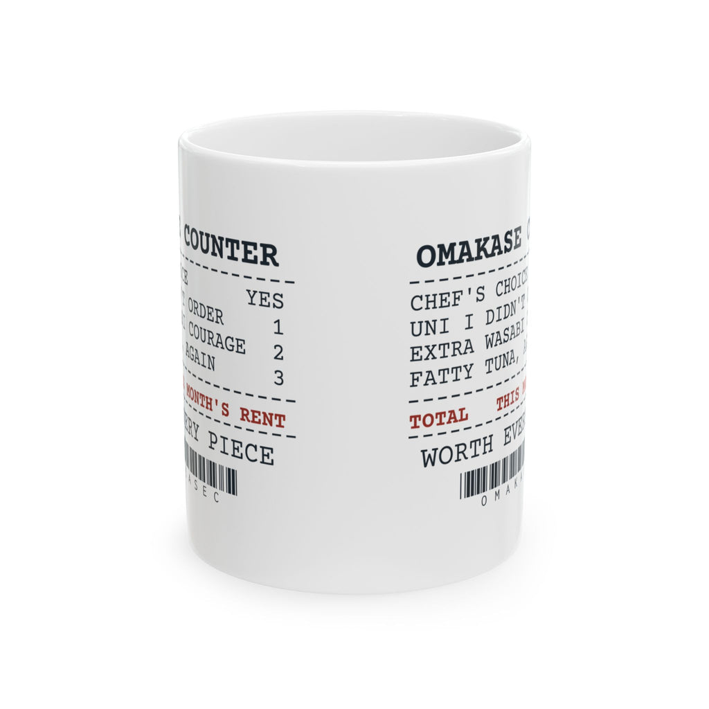 Funny Sushi Coffee Mug Omakase Receipt For Sushi Lovers