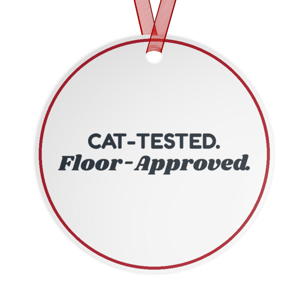 Funny Cat Christmas Ornament Cat Tested Floor Approved Tree Decoration