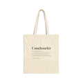 Funny Lazy Weekend Tote Bag Couchsurfer Definition