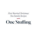 Funny Newlywed Christmas Sticker Two Family Recipes One Stuffing