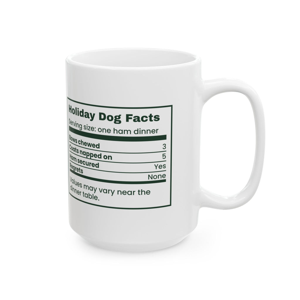 Funny Christmas Dog Mom Coffee Mug Holiday Dog Facts For Dog Lovers