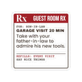 Funny Christmas Son In Law Sticker Garage Visit Prescription