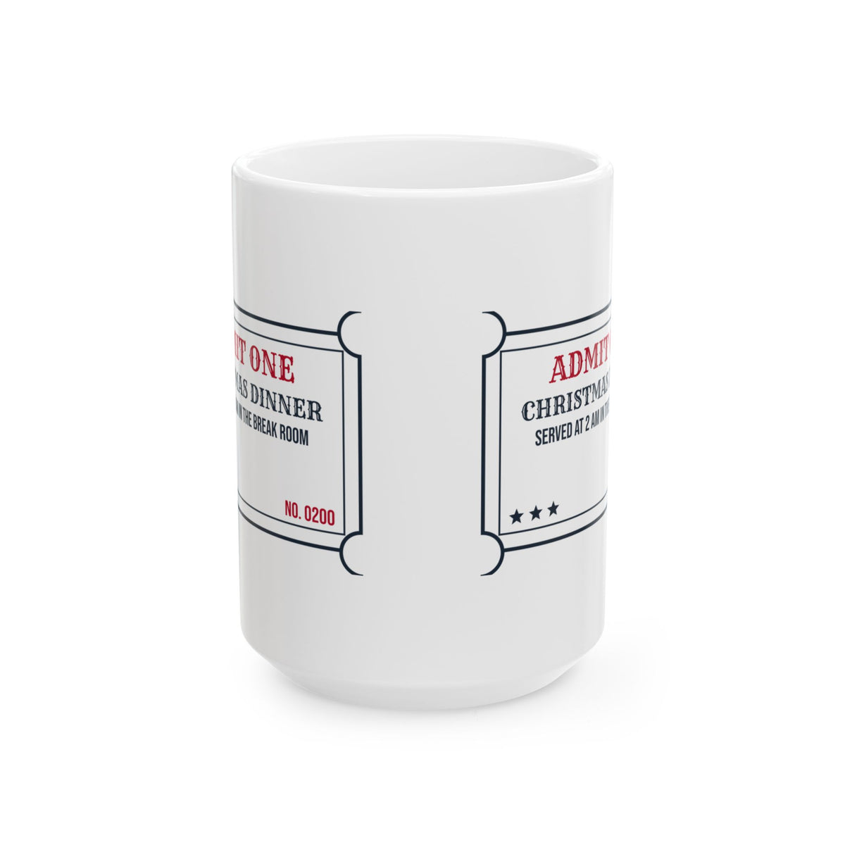 Funny Christmas Nurse Coffee Mug Christmas Dinner 2 AM In The Break Room