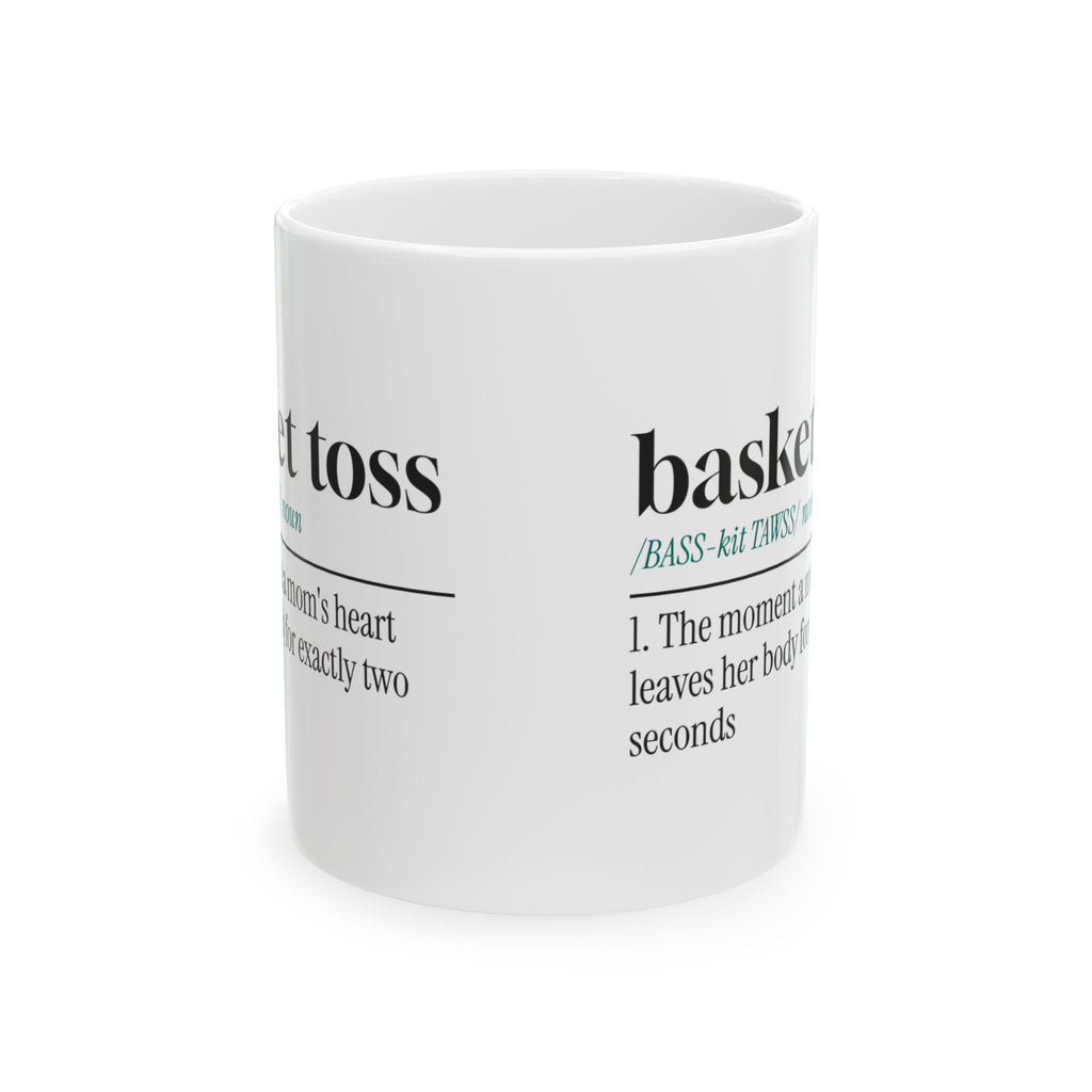 Cheer Mom Coffee Mug Heart Leaves Body For Two Seconds