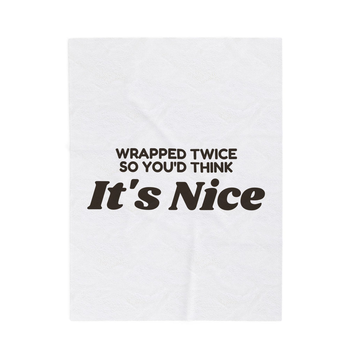 Funny White Elephant Throw Blanket Wrapped Twice So You'd Think Its Nice