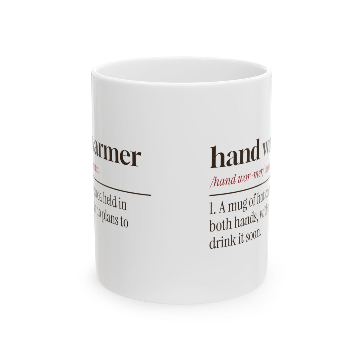 Hot Cocoa Coffee Mug Hand Warmer Dictionary Definition For Winter