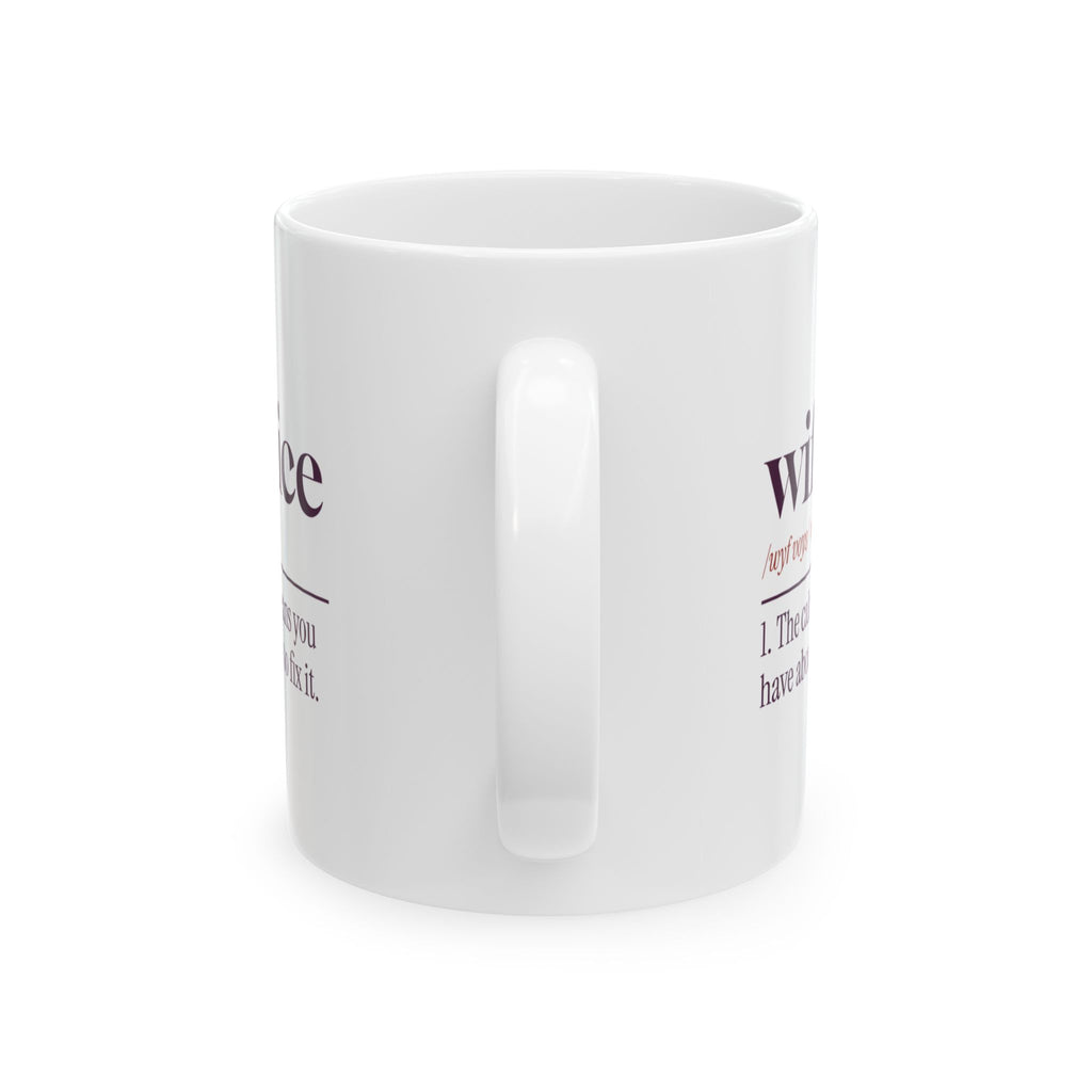 Funny Wife Coffee Mug Wife Voice Dictionary Definition