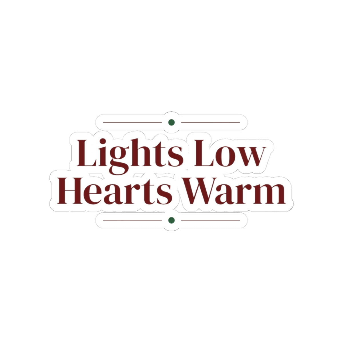 Christmas Sticker Lights Low Hearts Warm Cozy Mug