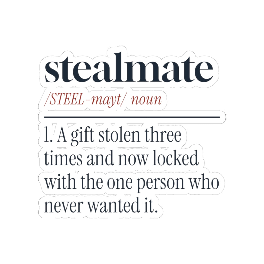 Funny White Elephant Sticker Stealmate Locked With The Wrong Person
